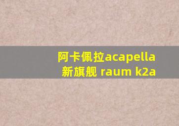 阿卡佩拉acapella新旗舰 raum k2a